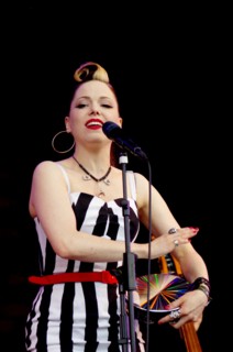 Imelda May, Love Supreme Jazz Festival, Glynde Place, East Sussex, 2014.  Artist: Brian O'Connor.
