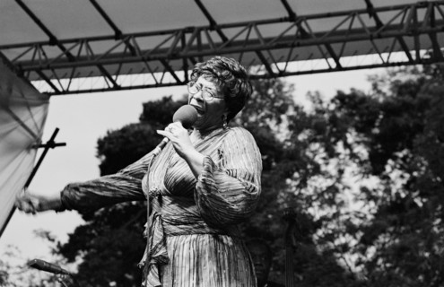 Ella Fitzgerald, Capital Jazz Festival, Knebworth, 1981.   Artist: Brian O'Connor.