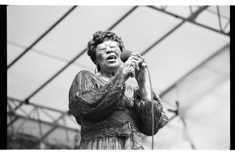 Ella Fitzgerald, Capital Jazz Festival, Knebworth, 1981.   Artist: Brian O'Connor.