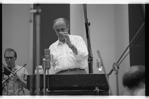Henry Mancini, CTS Studios, Wembley, London, 1990.  Artist: Brian O'Connor.