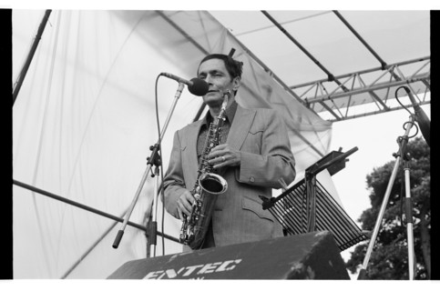 Art Pepper, Capital Jazz, Knebworth, 1981.   Artist: Brian O'Connor.