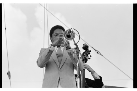Wynton Marsalis, Knebworth, 1982.   Artist: Brian O'Connor.