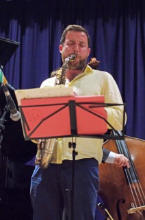 Sam Mayne, Watermill Jazz Club, Dorking, Surrey, 2015. Artist: Brian O'Connor.