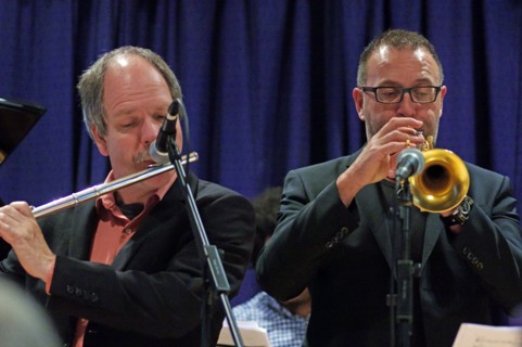 Bart Platteau and E Hammes, Watermill Jazz Club, Dorking, Surrey, 2015. Artist: Brian O'Connor.
