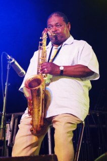Pee Wee Ellis, Love Supreme Jazz Festival, Glynde Place, East Sussex, 2015. Artist: Brian O'Connor.