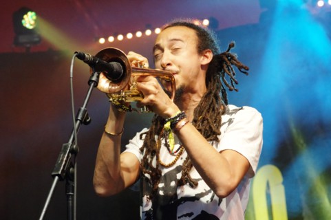 Theo Croker, Love Supreme Jazz Festival, Glynde Place, East Sussex, 2015. Artist: Brian O'Connor.