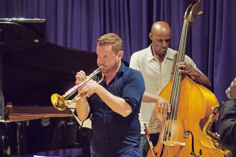 Quentin Collins and Larry Bartley, Watermill Jazz Club, Dorking, Surrey, 2015.  Artist: Brian O'Connor.
