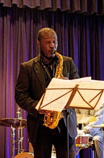 Tony Kofi, Watermill Jazz Club, Dorking, Surrey, 2015.  Artist: Brian O'Connor.