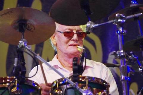 Ginger Baker, Love Supreme Jazz Festival, Glynde Place, East Sussex, 2015. Artist: Brian O'Connor.