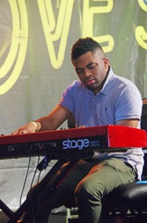 Sullivan Fortner, Love Supreme Jazz Festival, Glynde Place, East Sussex, 2015.  Artist: Brian O'Connor.