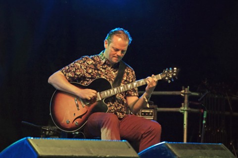 Phil Robson, Love Supreme Jazz Festival, Glynde Place, East Sussex, 2015. Artist: Brian O'Connor.