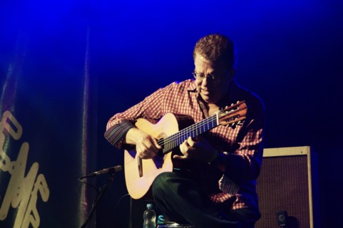 Romero Lubambo, Love Supreme Jazz Festival, Glynde Place, East Sussex,  2015. Artist: Brian O'Connor.