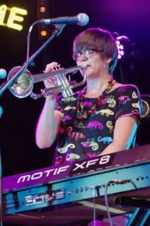 Laura Jurd, Love Supreme Jazz Festival, Glynde Place, East Sussex, 2015. Artist: Brian O'Connor.