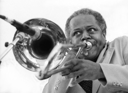 Slide Hampton, Pendley, 1985. Artist: Brian O'Connor.
