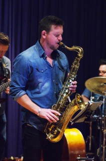 Paul Booth, Watermill Jazz Club, Dorking, Surrey, September 2015. Artist: Brian O'Connor.
