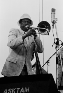 Al Grey, Capital Jazz Festival, Knebworth, Herts, July 1982. Artist: Brian O'Connor.