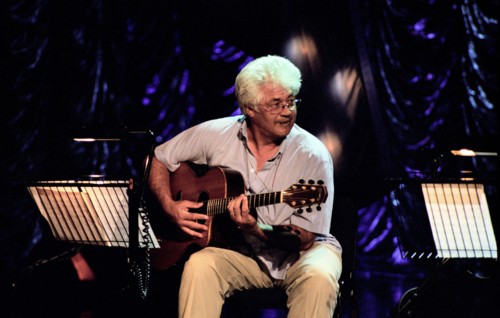 Larry Coryell, Brecon Jazz Festival, August 2004. Artist: Brian O'Connor.