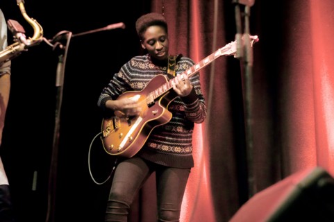 Shirley Tetteh, Ropetackle Arts Centre, Shoreham, West Sussex, Jan 2016. Artist: Brian O'Connor.