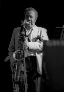 Johnny Griffin, Pendley Jazz Fest., UK, July 1985.   Artist: Brian O'Connor.