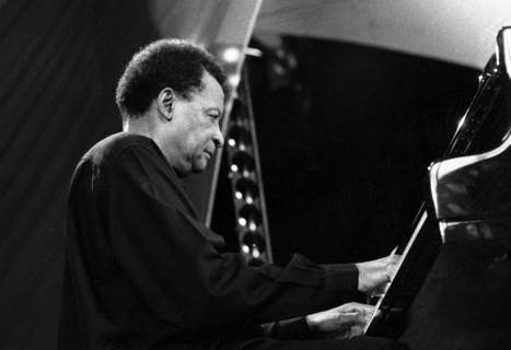Abdullah Ibrahim, Brecon Jazz Festival, Powys, Wales, August 2001. Artist: Brian O'Connor.