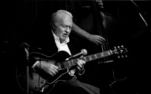 Herb Ellis, Tenor Clef, Hoxton Square, London, March 1991. Artist: Brian O'Connor.