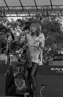 Barbara Thompson, Knebworth Jazz Festival, Hertfordshire, July, 1981. Artist: Brian O'Connor.