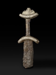 Sword fragment and hilt (The Abingdon Sword), Late Anglo-Saxon Period (Britain) (850-1066). Artist: Unknown.