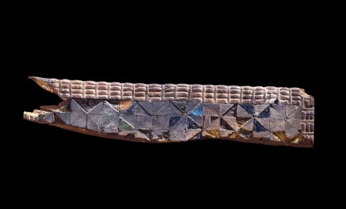 Fragment of furniture carved from softwood, c2800 BC. Artist: Unknown.