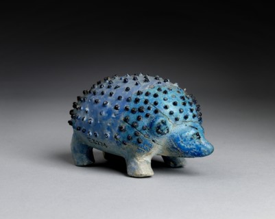 Faience figurine of a hedgehog, Middle Kingdom (c1975 BC-c1640 BC). Artist: Unknown.