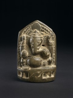Relief plaque of seated Ganesha, early 17th century. Artist: Unknown.