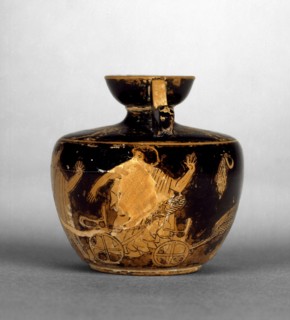 Attic red-figure aryballos, c490 BC-480 BC. Artist: Unknown.