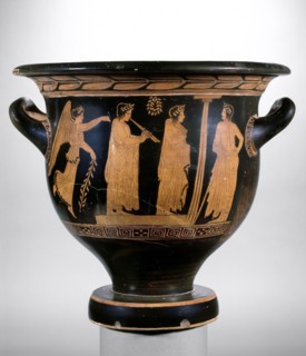 Red figure bell krater, late 5th century BC. Artist: Kadmos Painter.