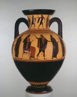 Attic black-figure neck amphora, c540 BC. Artist: The Affecter.