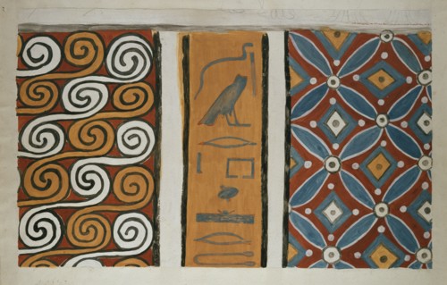 Copy of wall painting from private tomb 82 of Amenemhet, Thebes (I, 1, 163-167), 20th century. Artist: Anna (Nina) Macpherson Davies.