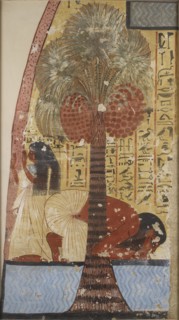 Copy of wall painting from a private tomb 218 of Amennakhte, (I, 1, 317-320), Thebes, 20th century. Artist: Anna (Nina) Macpherson Davies.