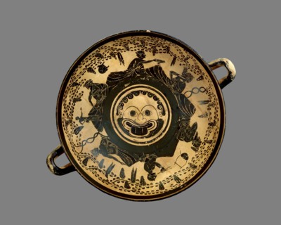 Athenian black-figure footed cup (kylix), c500 BC. Artist: Unknown.