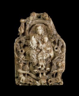 Relief (Virgin and Child), Anglo-Saxon Period, (400-1066). Artist: Unknown.
