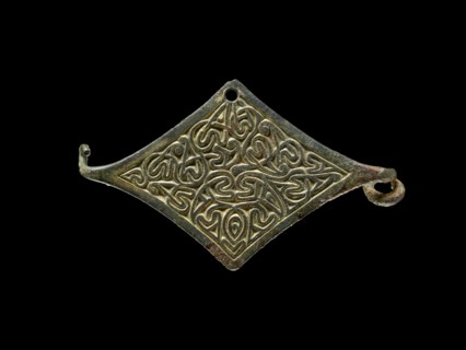 Lozenge shape brooch, Anglo-Saxon Period, c410-1066. Artist: Unknown.