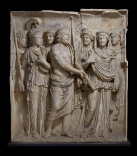 One of a set of reliefs from Arch of Trajan (A152-4, 170), Beneventum, 114. Artist: Unknown.