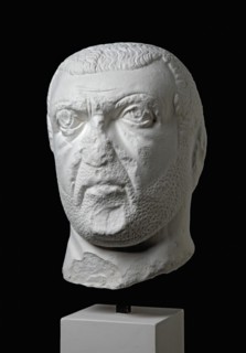 Portrait head of tetrarchic period, from Alba Fucens, 290-310. Artist: Unknown.