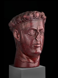Head of Tetrarch, probably Galerius, from Gamzigrad, c310. Artist: Unknown.