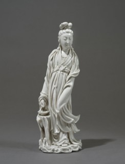 Dehua ware figure of the bodhisattva Guanyin, 17th century. Artist: Unknown.