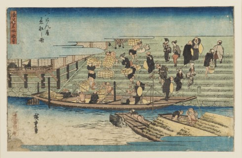Woodblock print - River scene, 1797-1858. Artist: Ando Hiroshige.