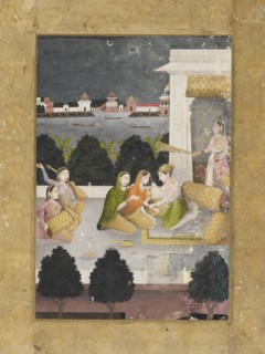Prince with women and musicians, 18th century. Artist: Unknown.