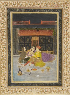Prince with his favourite and an older woman, 18th century. Artist: Unknown.