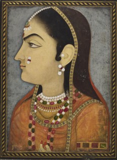 Portrait of a lady, c1800. Artist: Sahib Ram.