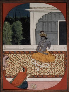 Krishna discards his garland, c1800. Artist: Unknown.