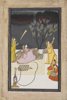The Ragini Dhanasari (Desi) of the Raga Dipaka, c1820. Artist: Unknown.