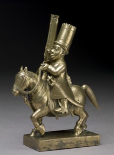 Toy soldier with horse and musket, 1790-1795. Artist: Unknown.