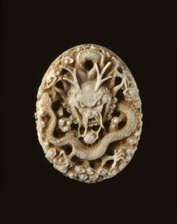 Ivory seal with dragon, 18th century. Artist: Unknown.